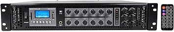 Rockville RCS350-6 350 Watt 6 Zone 70V Commercial/Restaurant Amplifier/Bluetooth