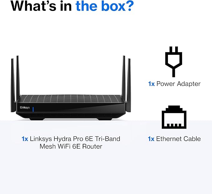 Linksys Hydra Pro 6E: Tri-Band Mesh WiFi 6E Router