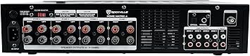 Rockville Home Matrix 4 4-Zone 8-Channel 600W Multi-Room/Source Receiver Amplifier, Bluetooth, USB, Optical, FM Radio, Includes Remote - Perfect for Home Audio, Restaurants, Offices, Schools