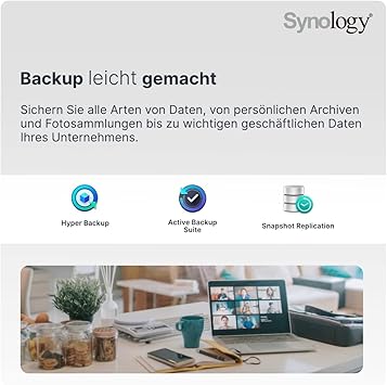 Synology DS1522+ 5-Bay Desktop NAS Solution 5x3,5/2,5" SATA HDD/SSD, 2X M.2 2280 NVMe SSD, 8GB RAM