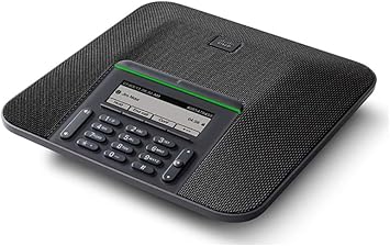 Cisco IP Conference Phone 7832, 360-Degree Microphone Coverage, 3.4-inch Monochrome LCD, Class 2 PoE, Supports 1 Line, 1-Year Limited Hardware Warranty (CP-7832-K9=), Black