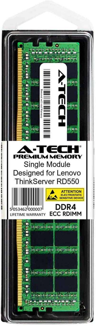 A-Tech 16GB Module for Lenovo ThinkServer RD550 - DDR4 PC4-17000 2133Mhz ECC Registered RDIMM 2Rx4 - Server Specific Memory Ram (AT350907SRV-X1R1)
