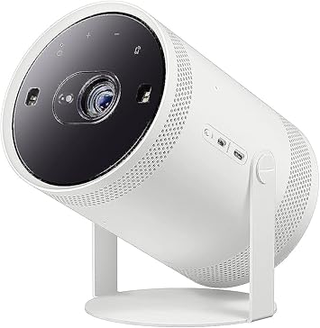 SAMSUNG 30”- 100” The Freestyle Smart Portable Projector with Alexa Built-in, FHD, HDR, Indoor/Outdoor Home Use, Big Screen Experience, 360 Sound, SP-LSP3BLAXZA, 2022 Model