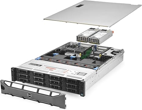 Dell PowerEdge R720xd Server 2X E5-2680 2.70Ghz 16-Core 96GB 12x 4TB H710 (Renewed)