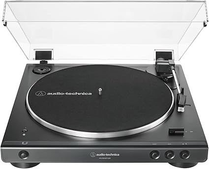 Audio-Technica AT-LP60XBT-USB Fully Automatic Belt-Drive Stereo Turntable with Bluetooth & USB, Black