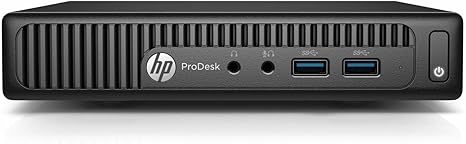 HP ProDesk 400 G2 Mini Desktop | Core i5-6500T - 256GB SSD Hard Drive - 8GB RAM | 4 cores @ 3.1 GHz Win 10 Home Black (Renewed)