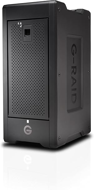 SanDisk Professional 144TB G-RAID Shuttle 8 - Transportable Enterprise-Class 8-Bay External Hard Drive, NAS Server, Thunderbolt 3 and USB-C, Hardware RAID, Up to 1900MB/s Read - SDPH48H-144T-NBAAB
