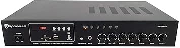 Rockville Commercial 70v Amp+(8) White 5