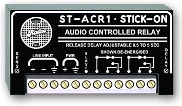 RDL ST-ACR1 Line-Level Audio Controlled Relay - 0.5 to 5 s