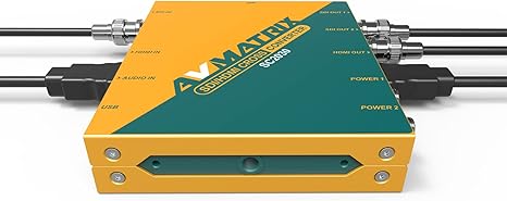 AVMATRIX SC2030 3G-SDI/HDMI Scaling Cross Signal Converter with DIP Switches Analog Audio Embedding