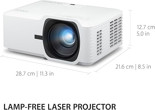 ViewSonic LS740W 5000 Lumens WXGA Laser Projector with 1.3X Optical Zoom, H/V Keystrone, 360 Degrees Projection for Auditorium, Conference Room, and Education