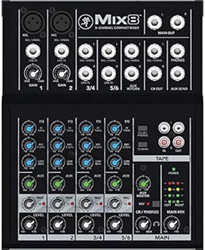 Mackie Mix Series Mix8 8-Channel Mixer