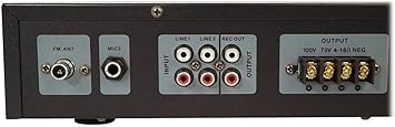 Rockville Commercial 70v Amp+12 White 5" Ceiling Speakers 4 Restaurant/Bar/Cafe