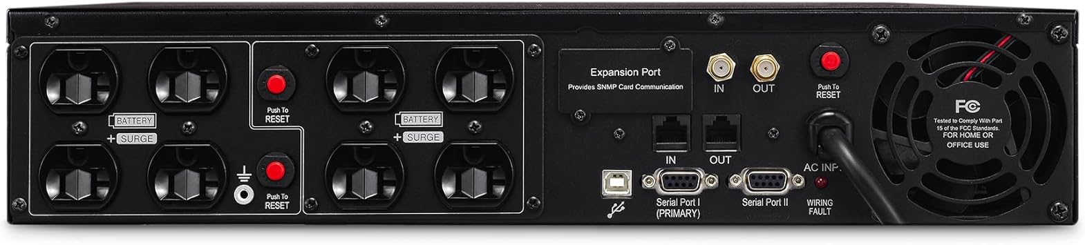 CyberPower OR2200LCDRT2U Smart App LCD UPS System, 2200VA/1320W, 8 Outlets, AVR, 2U Rack/Tower