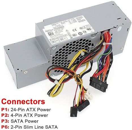 S-Union FR610 WU136 PW116 67T67 RM112 R224M 235W Power Supply Compatible for Dell Optiplex 580 760 780 960 980 SFF Systems, Model Numbers H235P-00 L235P-01 L235P-00 H235E-00 F235E-00 L235ES-00