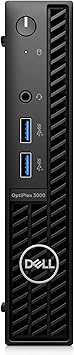 Dell OptiPlex 3000 Desktop Computer - Intel Core i5 12th Gen i5-12500T Hexa-core (6 Core) 2 GHz - 16 GB RAM DDR4 SDRAM - 256 GB M.2 PCI Express NVMe 3.0 x4 SSD - Micro PC - Black