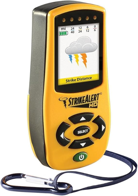 Strike Alert HD Lightning Detector, Yellow