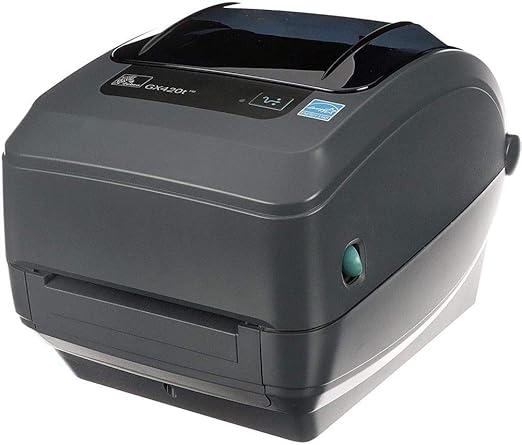 ZEBRA GX420t Thermal Transfer Desktop Printer Print Width of 4 in USB Serial and Parallel Port Connectivity GX42-102510-000