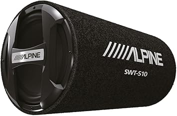 Alpine SWT-S10 1200W Max (250W RMS) Single 10" Sealed Subwoofer.