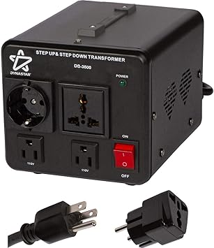International Diamond Series Dynastar Step Up & Step Down Voltage Converter and Transformer, 110-220 to 220-240 Volts; Heavy Duty, Extra Durable Lifetime Coil, 5-Year-Warranty, 3500 Watts