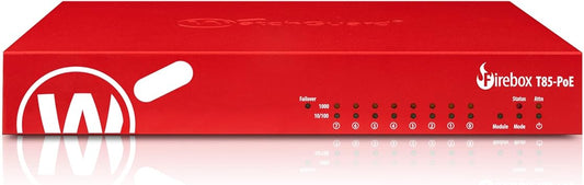 WatchGuard Firebox T85-PoE High Availibility Model Network Security Appliance with 1 Year Standard Support License - Advanced Firewall, VPN, Intrusion Prevention (WGT85071-US)