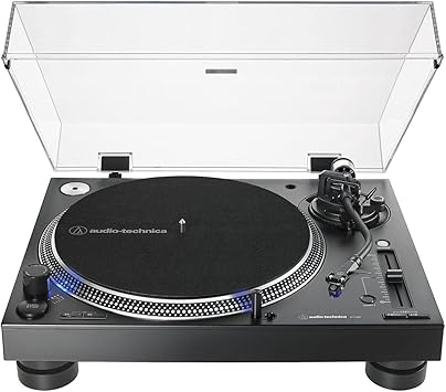 Audio-Technica AT-LP140XP-BK Direct-Drive Professional DJ Turntable, Black