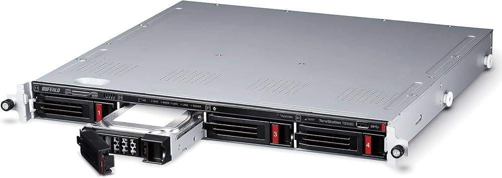 BUFFALO TeraStation 3420RN 4-Bay SMB 4TB (2x2TB) Rackmount NAS w/Hard Drives Included Network Attached Storage