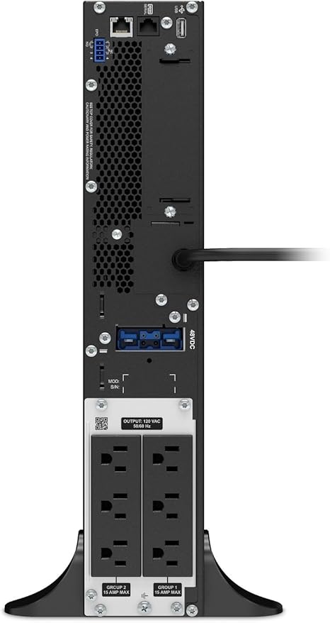 APC UPS 1000VA Smart-UPS, Single Phase Online UPS SRT1000XLA, Pure Sine Wave Uninterruptible Power Supply,Tower UPS