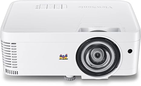 ViewSonic PS501W 3400 Lumens WXGA HDMI Short Throw Projector for Home and Office