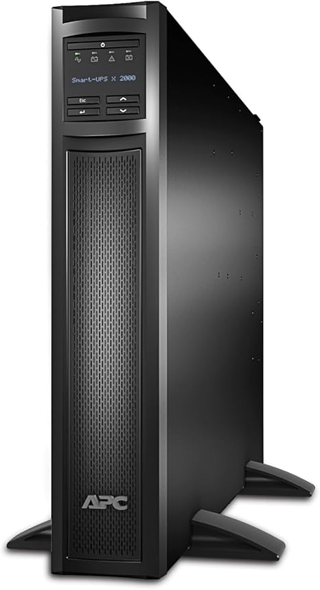 APC Network UPS, 2000VA Smart-UPS Sine Wave UPS with Extended Run Option, SMX2000RMLV2UNC, Network Management Card, 2U Rackmount/Tower Convertible, Line-Interactive, 120V
