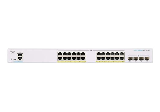 Cisco Business CBS250-24T-4X Smart Switch | 24 Port GE | 4x10G SFP+ | Limited Lifetime Protection (CBS250-24T-4X)