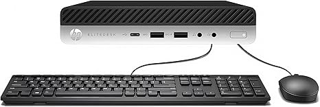 HP EliteDesk 800 G3 Mini Desktop Computer, Intel Quad-Core i5-6500T, 16GB DDR4 RAM, 256GB SSD, Keyboard&Mouse, VGA, DP, Windows 10 Pro (Renewed)