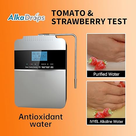 Water Purifier Machine Water Ionizer ORP+500 to -800 PH 2.5-11.2 Alkaline Acid Water Best Home Alkaline Water Filtration System/Instant heating58-136.4 °F/12,000 Liters Per Filter / 7 Water Settings