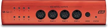 ESI M8U eX: 16-Port USB 3.0 MIDI Interface - Class-Compliant, Plug-and-Play Connectivity for PC/Mac, with Standalone Functionality & Integrated USB Hub, Includes Free Cubasis LE for iOS
