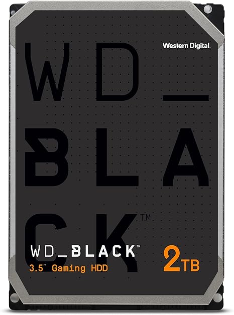 Western Digital 2TB WD Black Performance Internal Hard Drive HDD - 7200 RPM, SATA 6 Gb/s, 64 MB Cache, 3.5