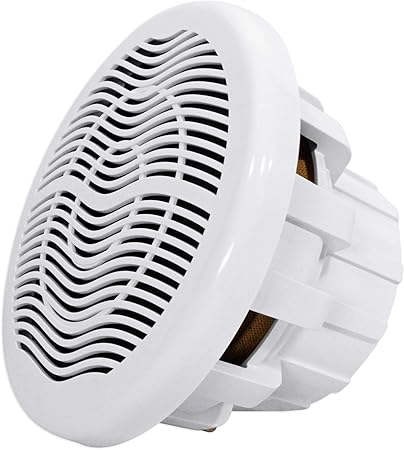 Rockville MS10LW 10" 2400w White Marine/Boat 10" LED Subwoofer+Mono Amp+Wire Kit