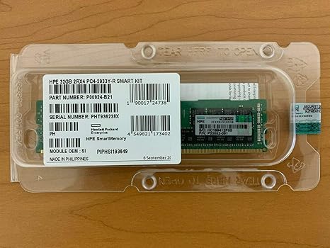 New HPE P00924-B21 P03052-091 32GB 2RX4 PC4-2933Y-R Memory Factory Sealed