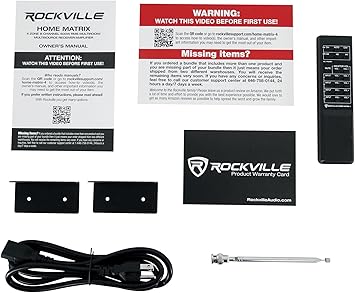 Rockville Home Matrix 4 4-Zone 8-Channel 600W Multi-Room/Source Receiver Amplifier, Bluetooth, USB, Optical, FM Radio, Includes Remote - Perfect for Home Audio, Restaurants, Offices, Schools