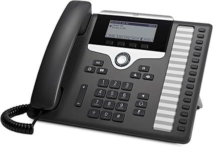 Cisco Remanufactured IP Business Phone 7861, 3.5-inch Grayscale Display, Class 1 PoE, Supports 16 Lines, 1-Year Limited Hardware Warranty (CP-7861-K9-RF)
