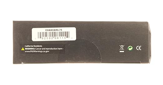 audioquest Coaxial Cable 0.75m Male 75ohm Carbon Black