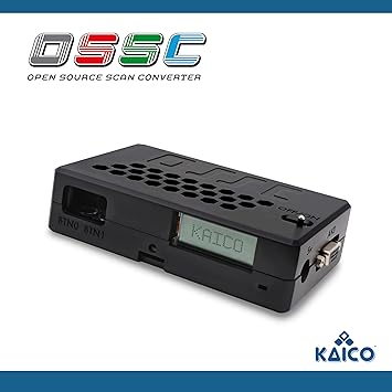 Kaico Edition OSSC Open Source Scan Converter 1.6 with SCART, Component and VGA to HDMI for Retro Gaming. Line Multiplier upscaler Perfect for Zero lag RGB Retro Gaming