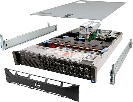 Dell PowerEdge R720 Server 2X E5-2690 2.90Ghz 16-Core 192GB 2X 512GB SSD Rails (Renewed)