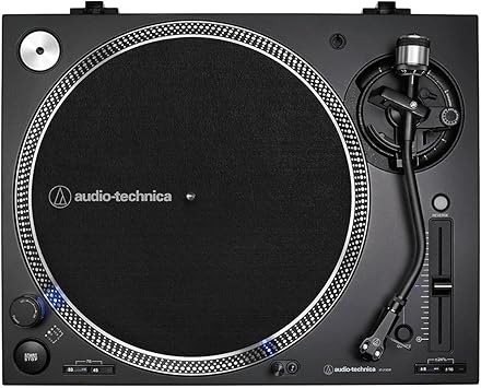 Audio-Technica AT-LP140XP-BK Direct-Drive Professional DJ Turntable, Black