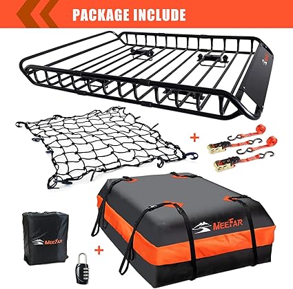 MeeFar Roof Rack Carrier Basket Universal Rooftop 51