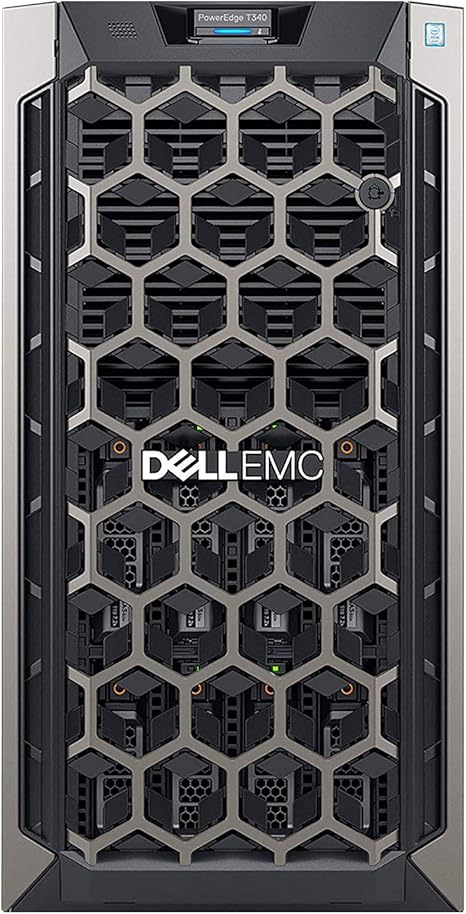 Dell PowerEdge T340 Tower Server, Windows 2019 STD OS, Intel Xeon E-2124 Quad-Core 3.3GHz 8MB, 32GB DDR4 RAM, 8TB Storage, RAID, Single PSU (Renewed)