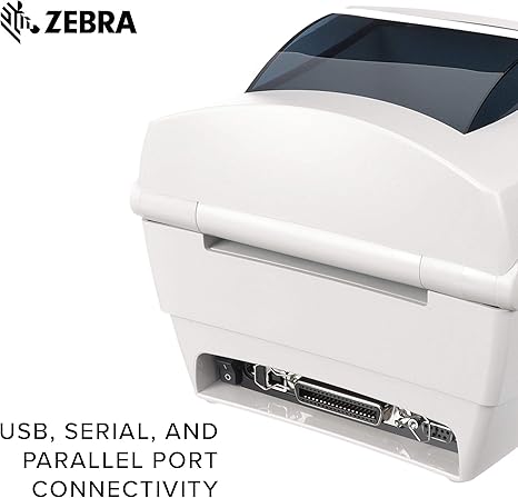 ZEBRA GC420t Thermal Transfer Desktop Printer Print Width of 4 in USB Serial and Parallel Port Connectivity GC420-100510-000