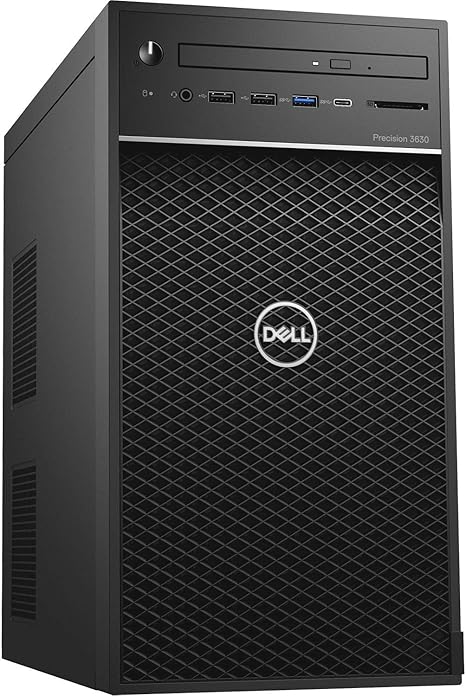 Dell Precision 3630 Tower Workstation Business Desktop, Intel Quad-Core Xeon E-2124G up to 4.5GHz, 64GB DDR4 RAM, 2TB PCIe SSD, DVDRW, NVI-Dia Quadro P2000 5GB, USB WiFi Adapter, Windows 10 Pro