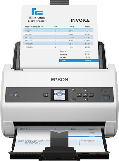 Epson DS-970 Colour Duplex Workgroup Document Scanner: 85 ppm, Twain and ISIS Drivers, 3-Year Limited Warranty with Next-Business-Day Whole Unit Exchange