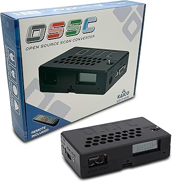 Kaico Edition OSSC Open Source Scan Converter 1.6 with SCART, Component and VGA to HDMI for Retro Gaming. Line Multiplier upscaler Perfect for Zero lag RGB Retro Gaming