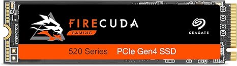 Seagate Firecuda 520 2TB Performance Internal Solid State Drive SSD PCIe Gen4 X4 NVMe 1.3 for Gaming PC Gaming Laptop Desktop (ZP2000GM3A002)